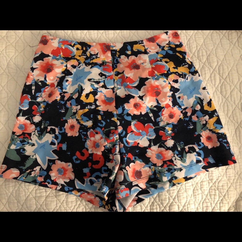 Multi colored floral shorts